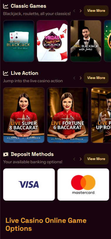 Grizzly’s Quest Casino mobile screenshot showing live casino games with live dealer tables – tested