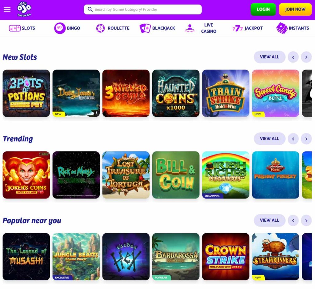 Playojo-casino-slots-variety-review