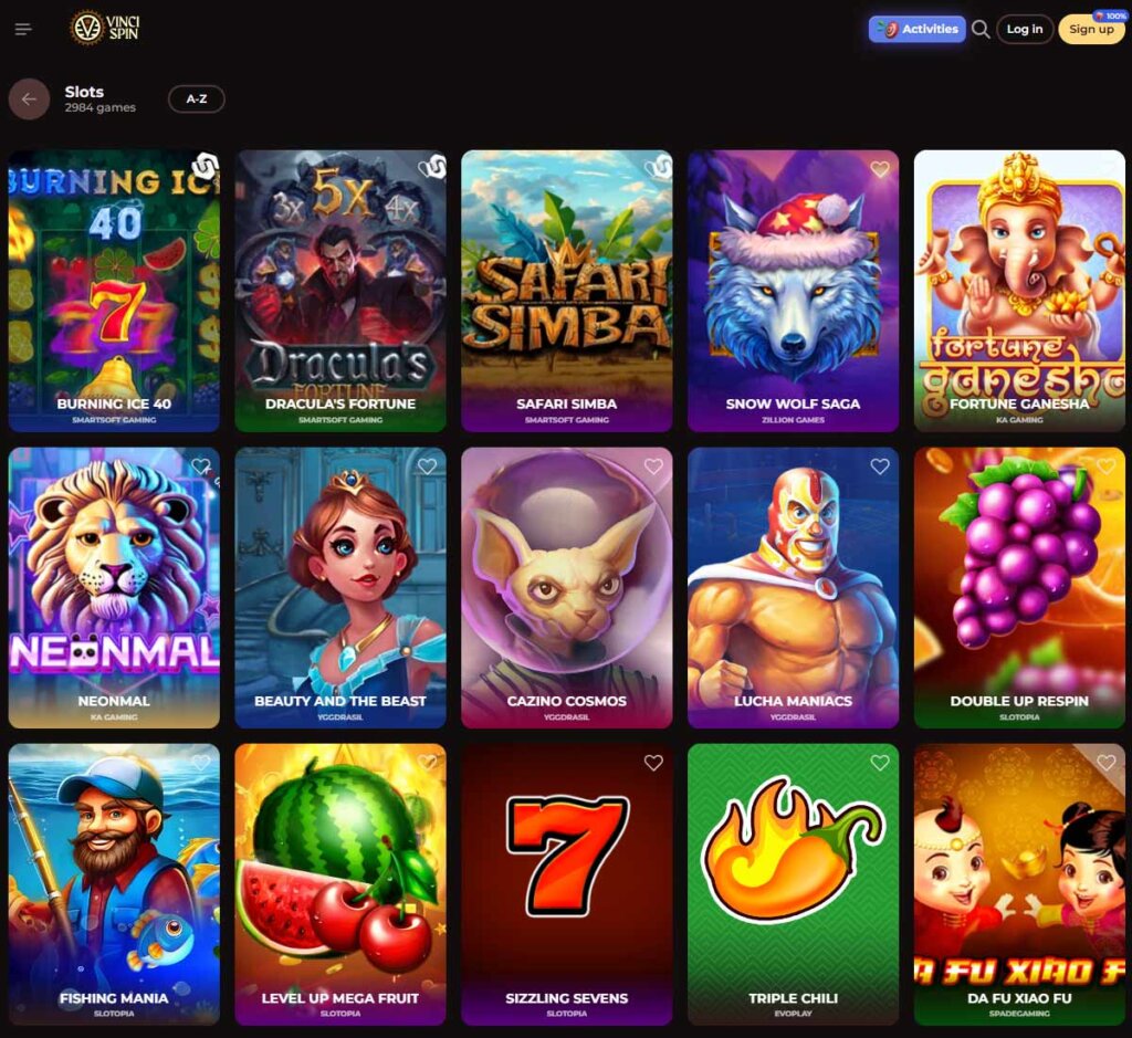 Vincispin-casino-slots-variety-review