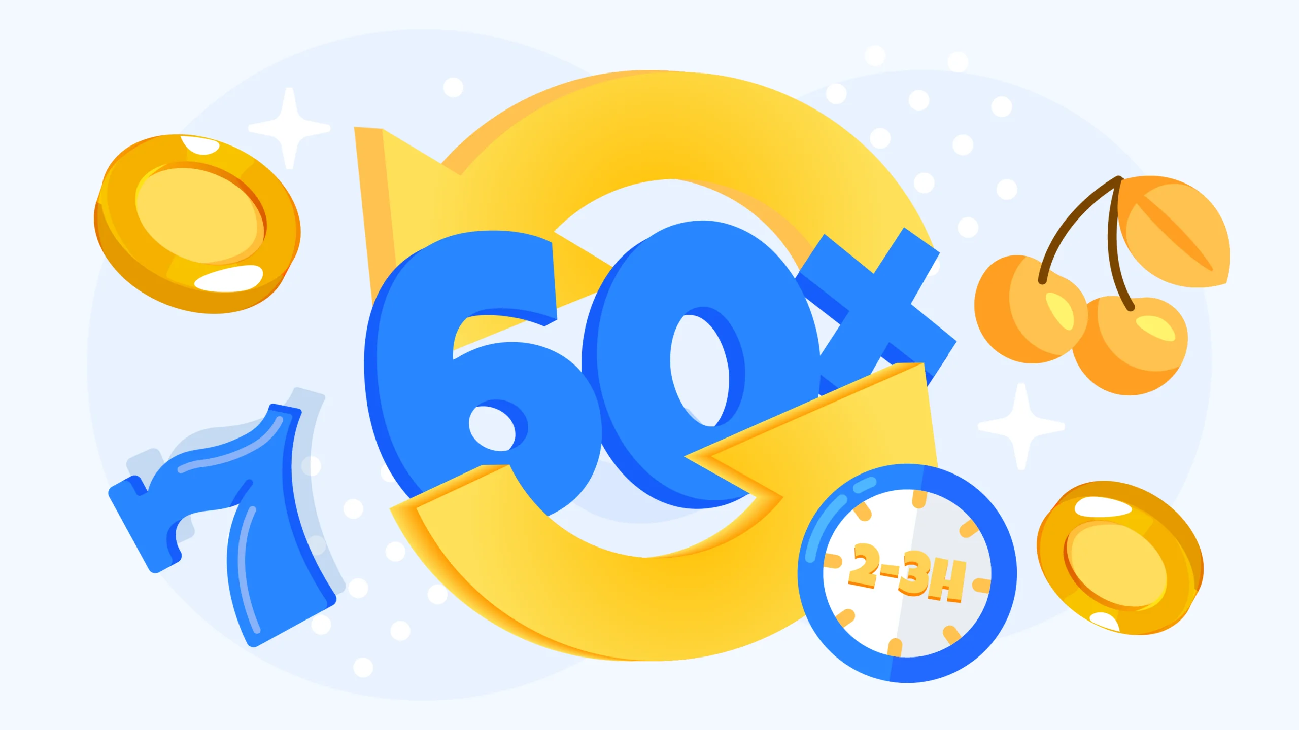 Visual explanation of 60x wagering requirement showing C$10 bonus multiplied by 60 equals C$600 total bets needed before withdrawal at Canadian online casinos