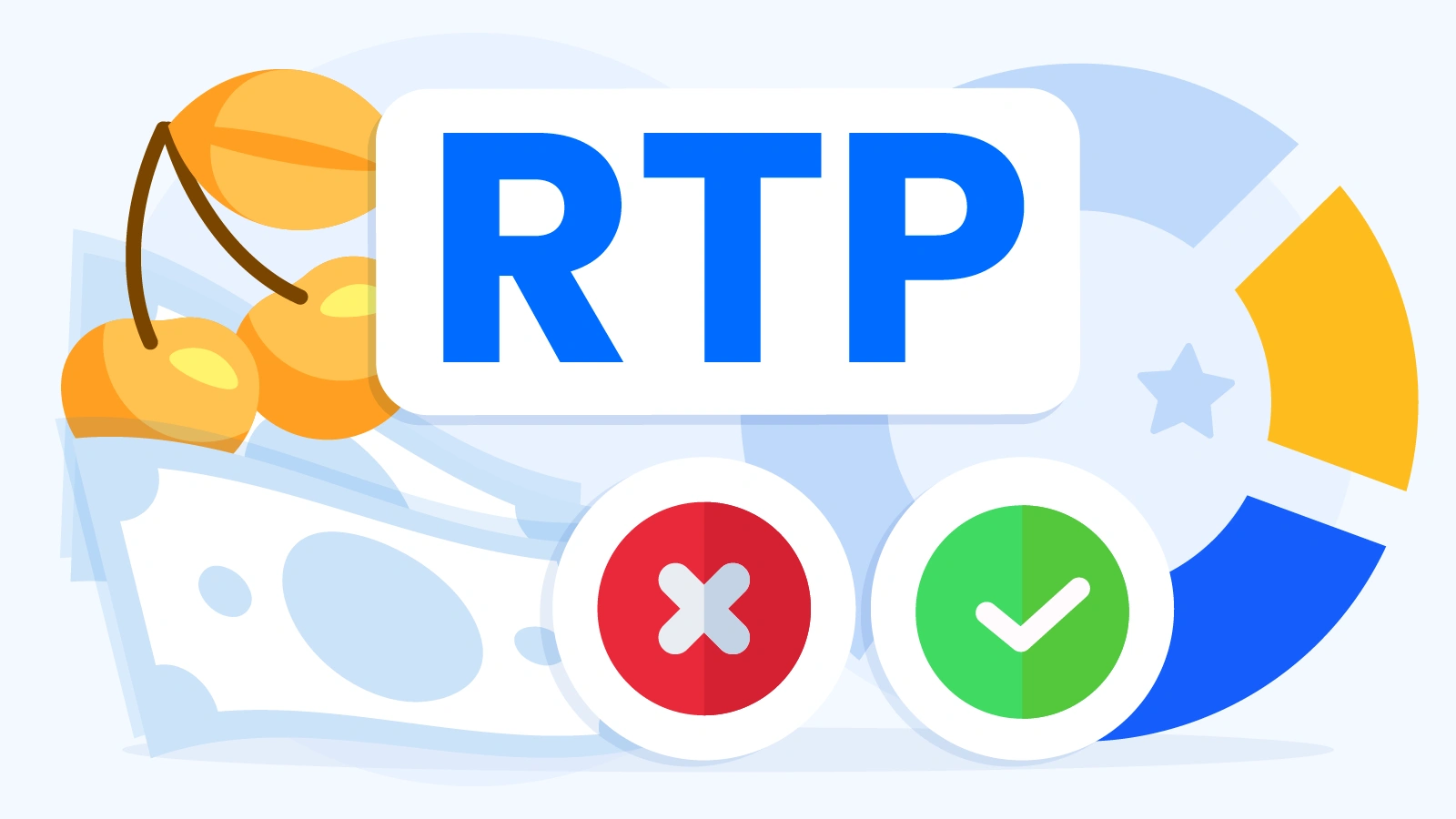 Infographic debunking four common RTP myths using red X icons for myths and green checkmarks for reality.
