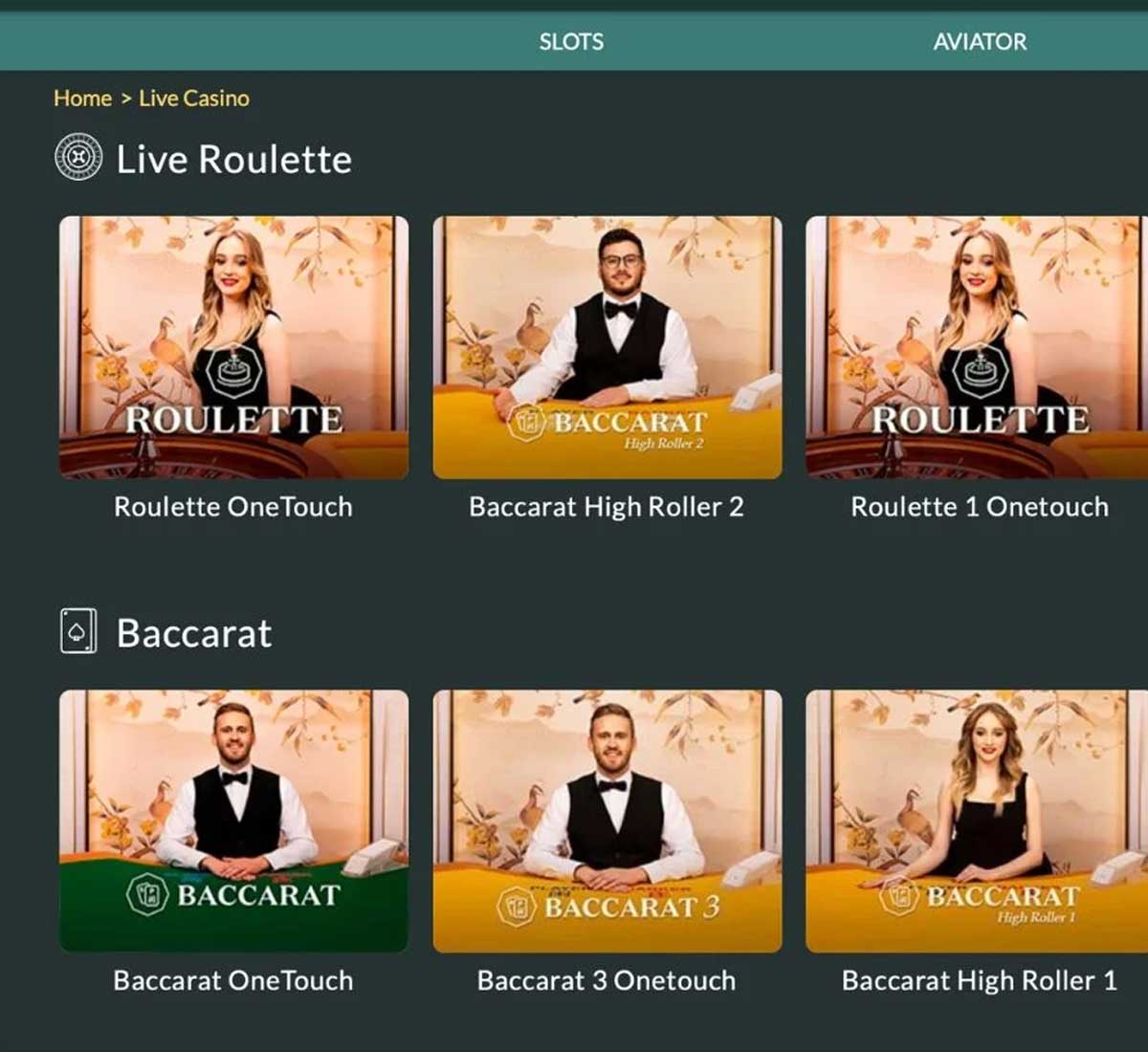 Lemon Casino desktop live casino screenshot showing real dealer tables including roulette, blackjack and baccarat with lobby navigation   tested