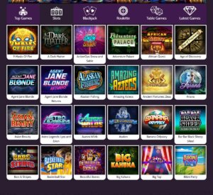 Mummysgold Casino mobile screenshot demonstrating the wide selection of available slot titles - tested during our review