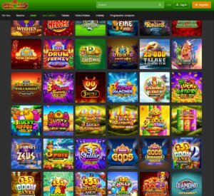 Casino Classic desktop interface screenshot showing the main slots lobby with a variety of games - tested