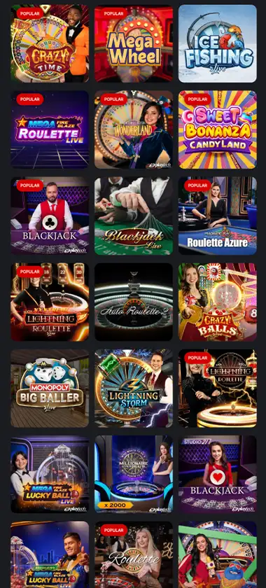 Knightslots Casino mobile live dealer games collection screenshot displaying available live tables and categories with mobile friendly interface/navigation   tested