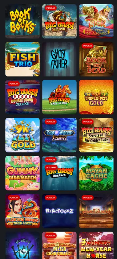 Knightslots Casino mobile slot screenshot displaying featured slots, categories and touch optimized navigation   tested