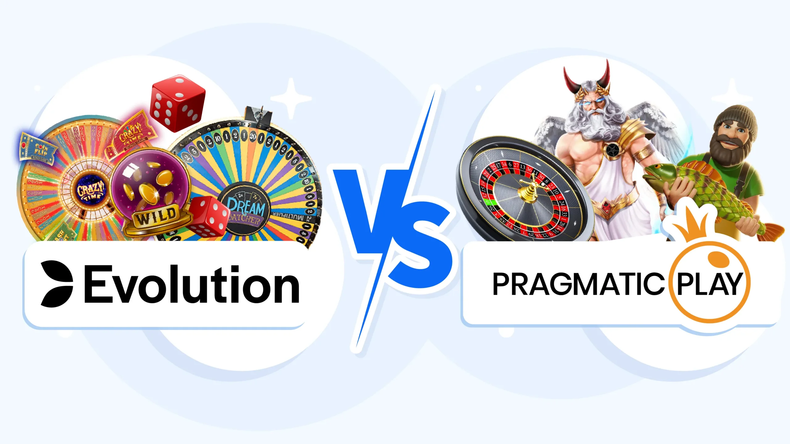 Technical comparison infographic showing Evolution Gaming's superior live dealer technology with 1080p resolution at 60fps and 10 Mbps bitrate versus Pragmatic Play Live's 720p 30fps 6 Mbps streaming quality for Canadian online casino players