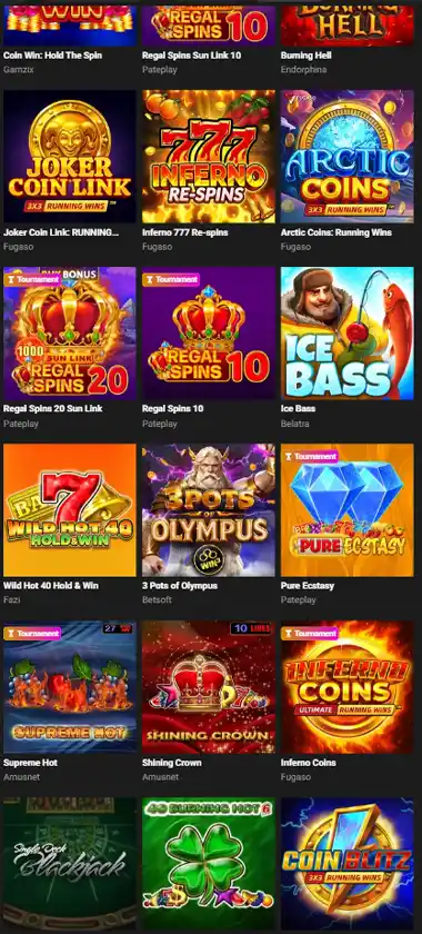 GG.Bet Casino mobile popular games section screenshot showing featured casino games and player favorite titles   captured during platform testing