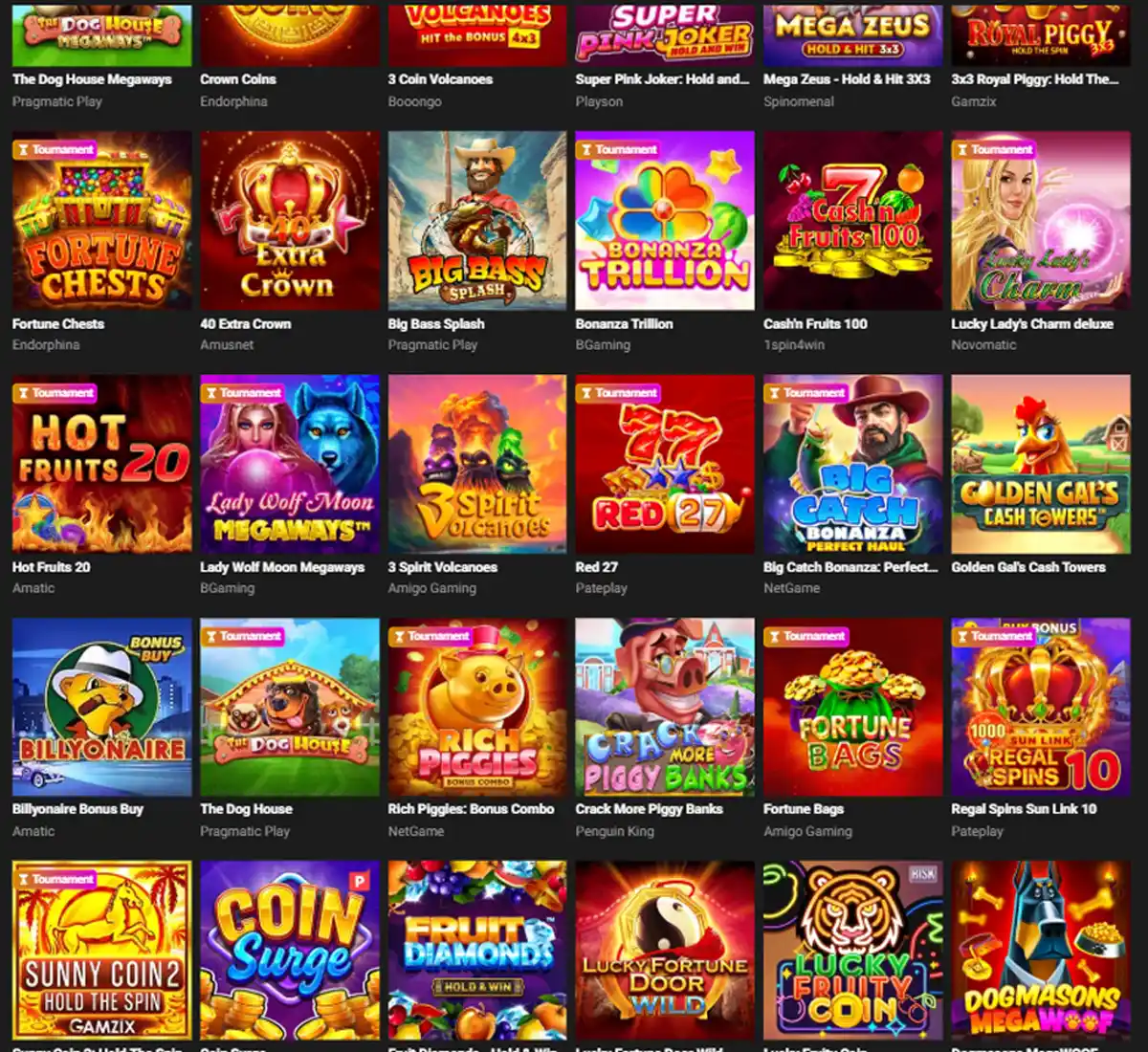 GG.Bet Casino desktop slots lobby screenshot presenting variety of slot games with categories and providers   verified